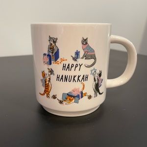 Happy Hanukkah Cat Mug